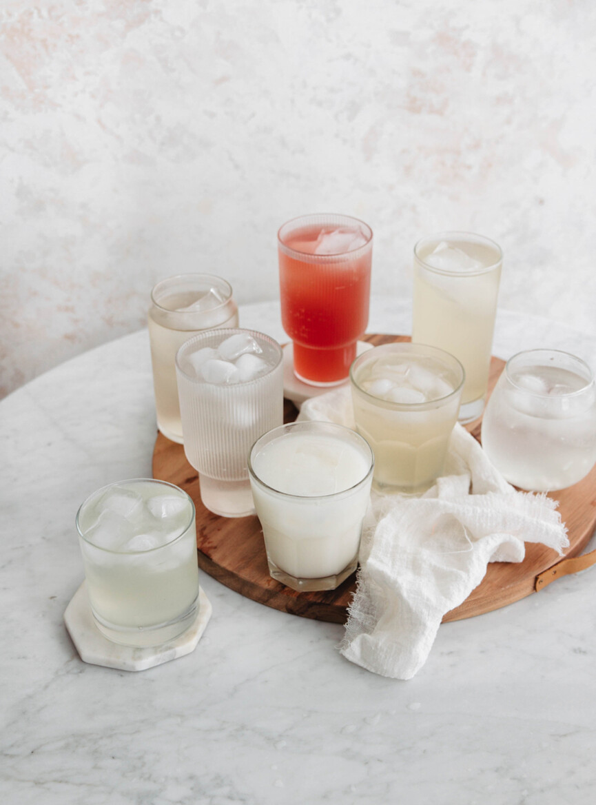 Glasses of sexy water.