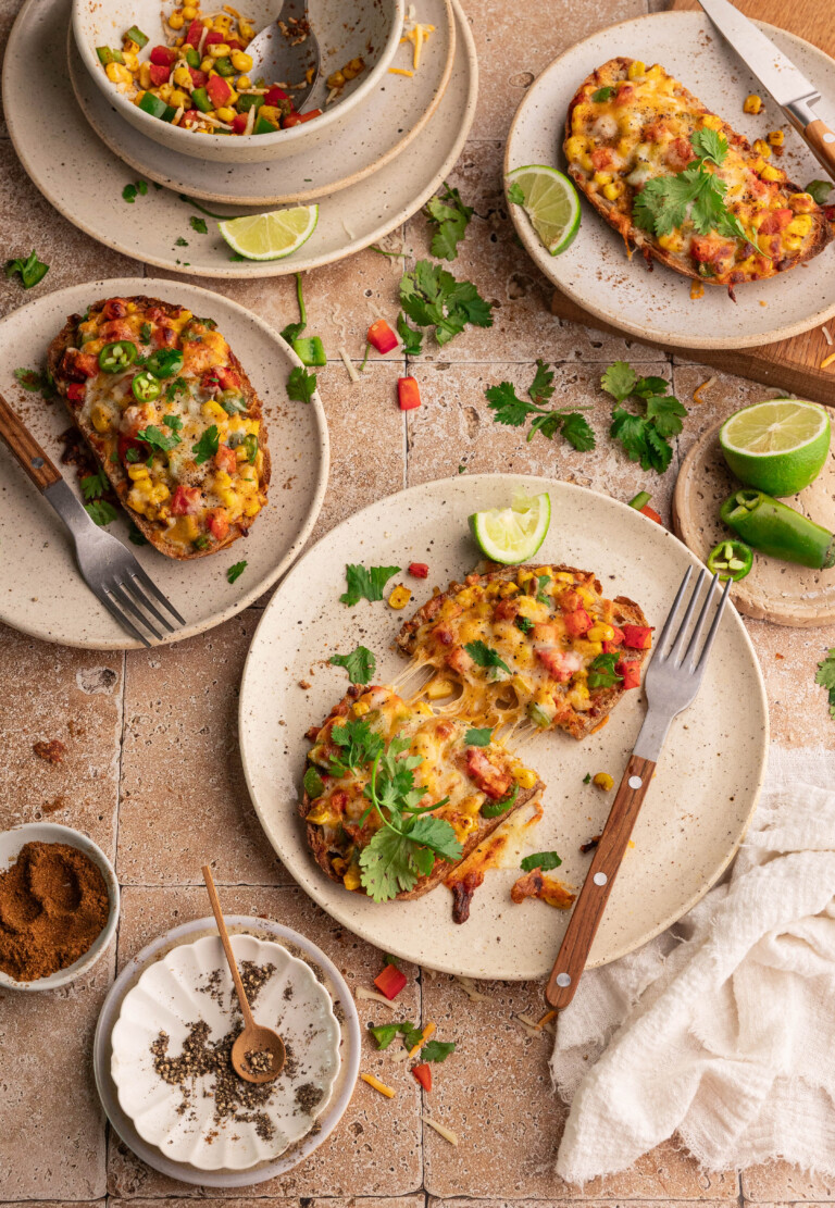 spicy corn toast