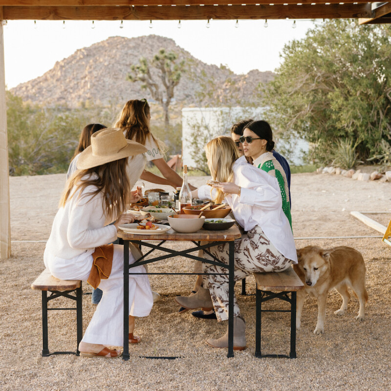 Friends dinner party wonder valley.