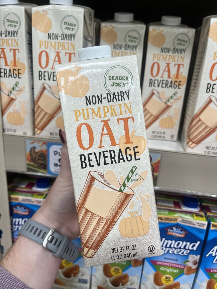 non-dairy pumpkin oat beverage