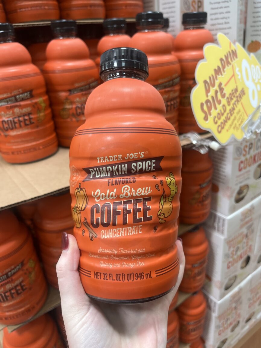 pumpkin spice cold brew_trader joe's fall 2024