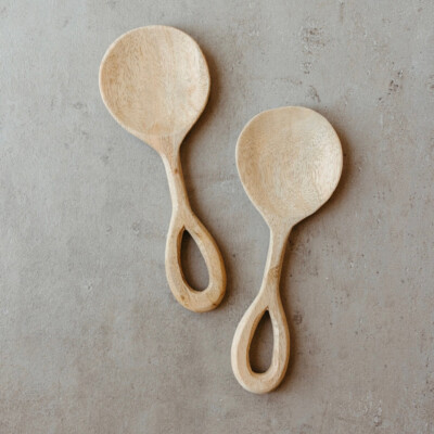 Mango Wood Serving Spoons, Casa Zuma