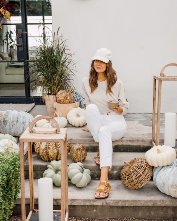 Camille Styles fall porch
