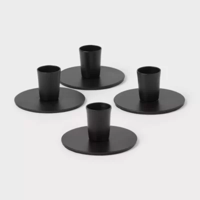 4pk Small Taper Candle Holders
