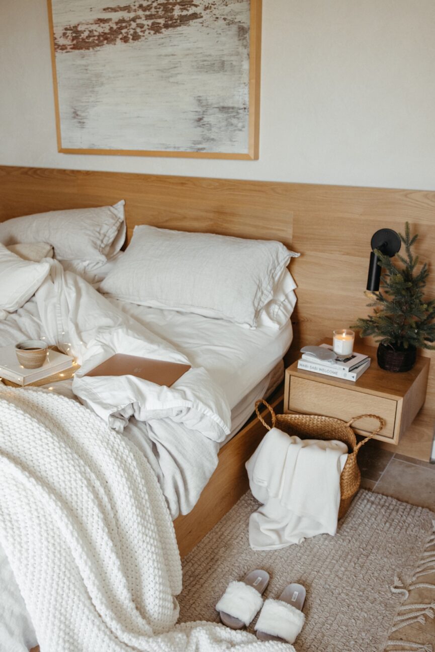 Cozy holiday bedroom