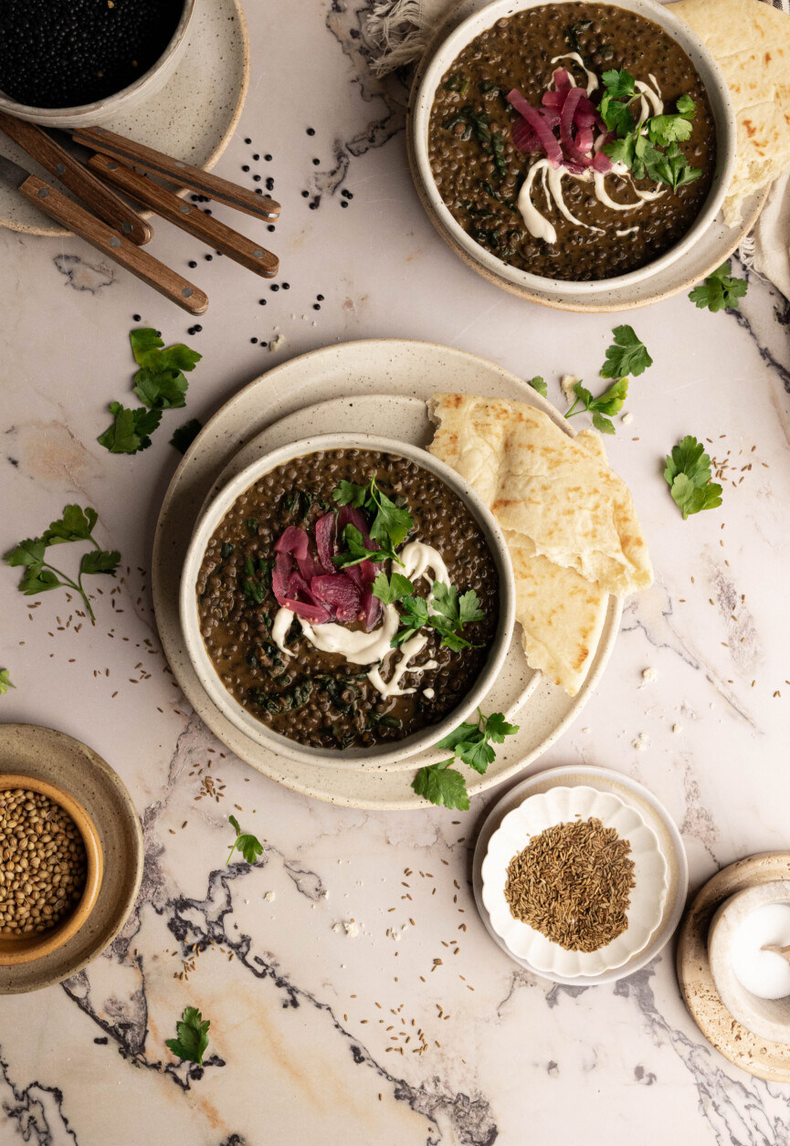 Vegan Coconut Dal with Kale