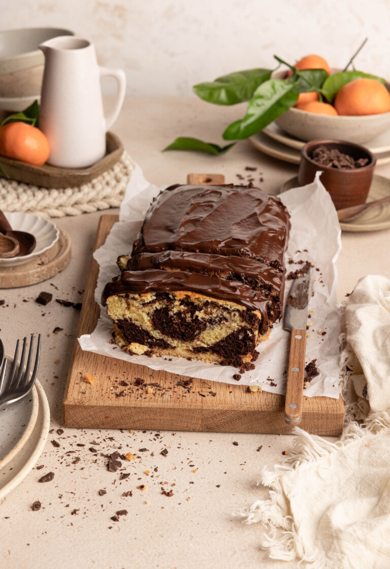 chocolate orange loaf cake_easter brunch menu ideas