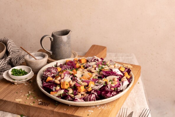 Winter radicchio chopped salad