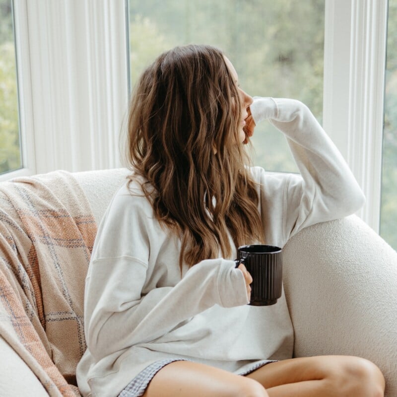 fall morning rituals cozy chair