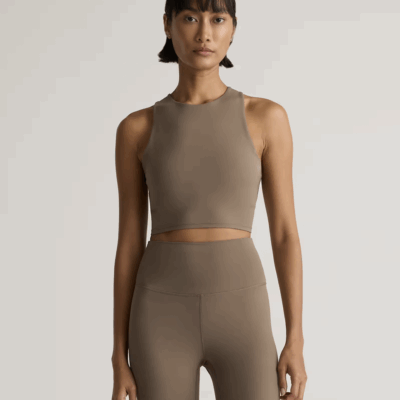 Ultra-Form High-Neck Cropped Tank