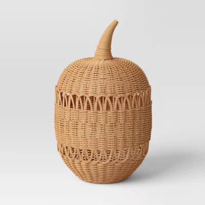 XL Rattan Loop Accent Pumpkin