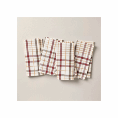 fall plaid napkins