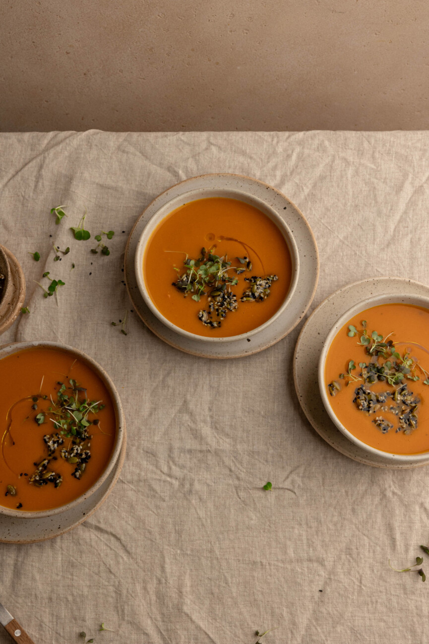 the best ginger miso sweet potato soup