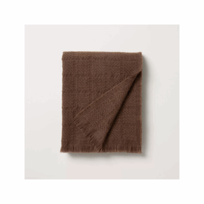 woven grid throw blanket