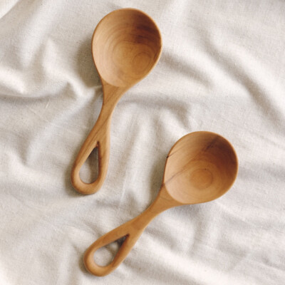 beechwood serving spoons