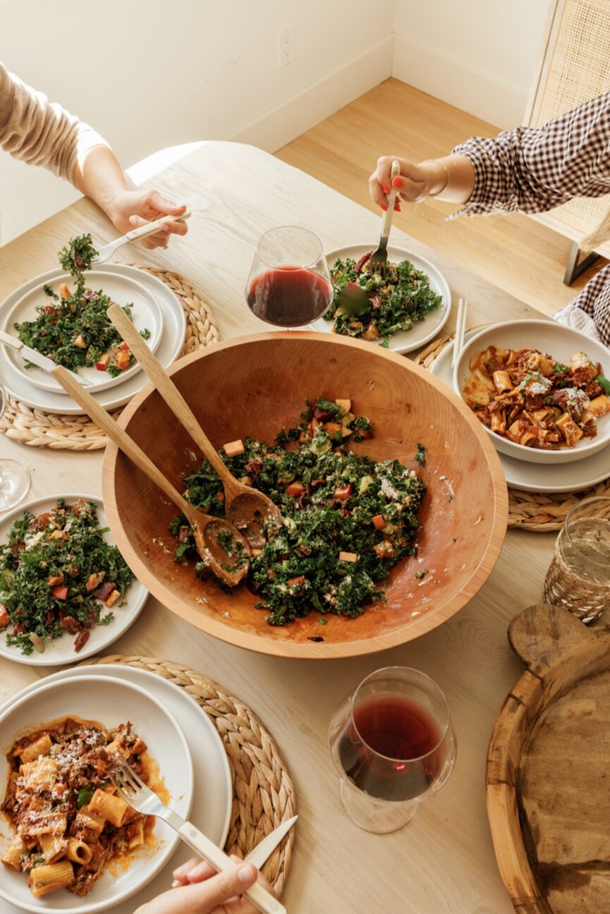 Cozy table featuring seasonal fall recipes.