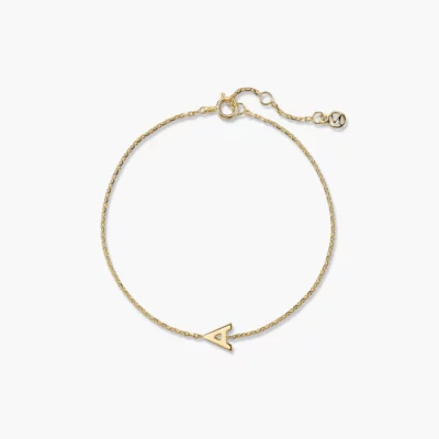 mejuri letter bracelet