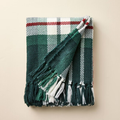 Chunky Plaid Throw Blanket