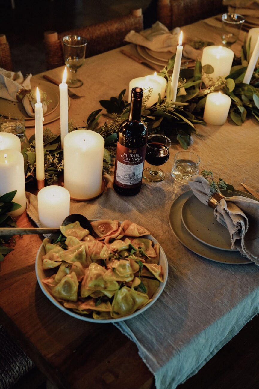 pumpkin ravioli with sage and brown butter