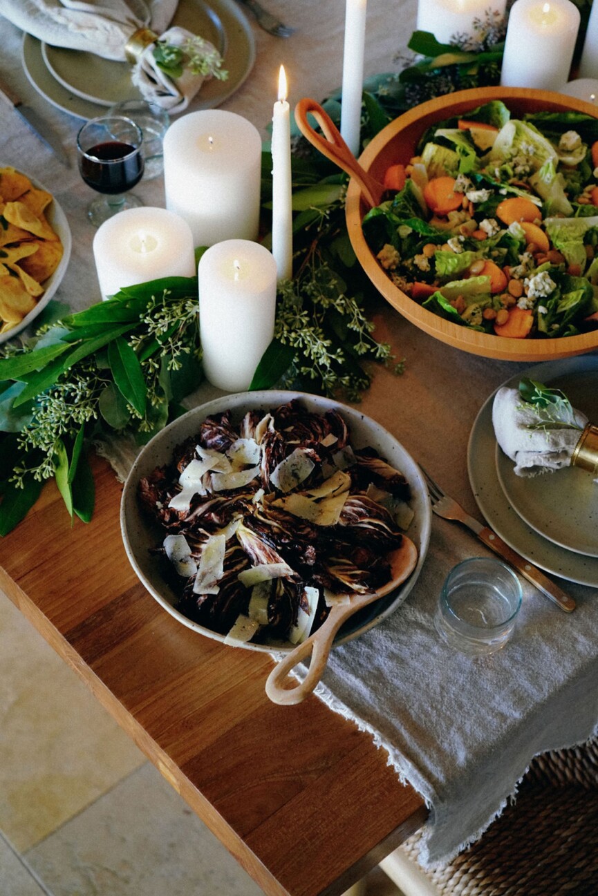 roasted radicchio with manchego