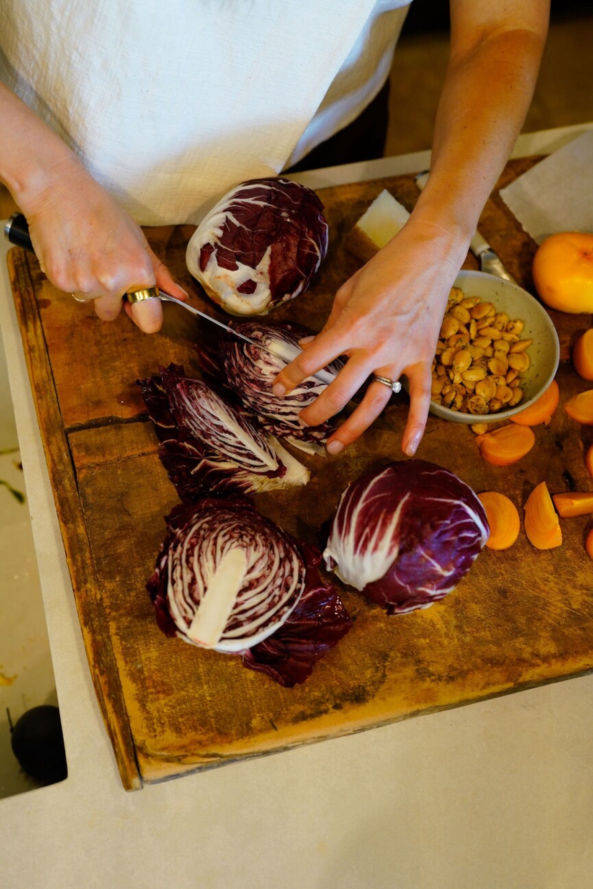 roasted radicchio with manchego