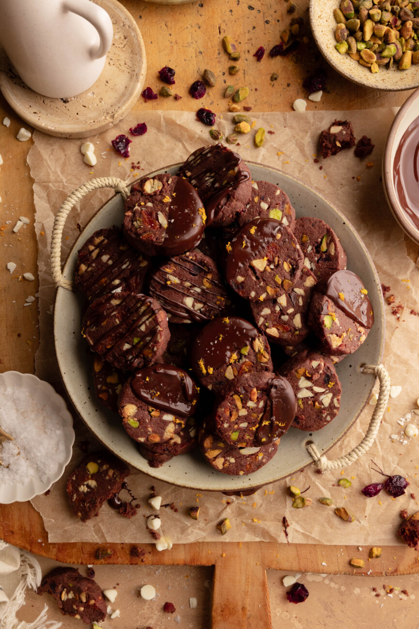 best chocolate slice and bake cookies