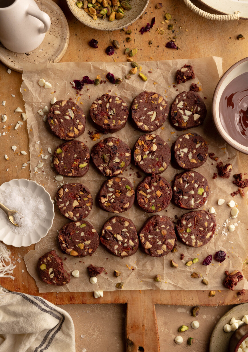 chocolate shortbread cookies