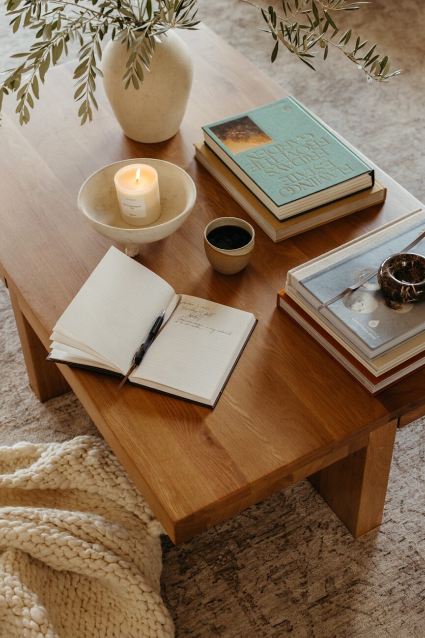 Cozy journaling spae.