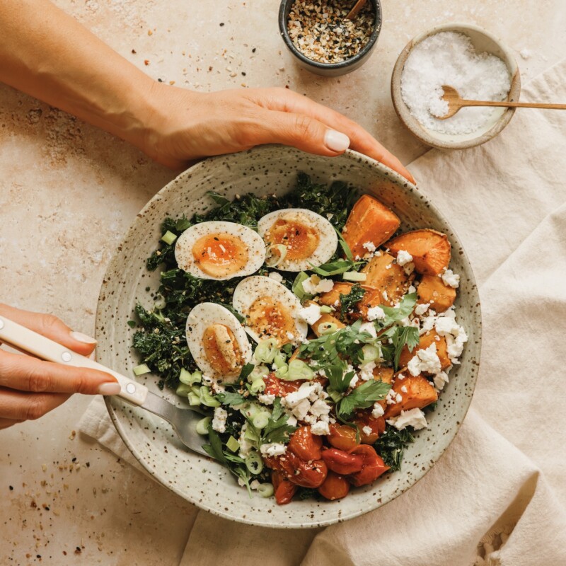 sweet potato jammy egg breakfast bowl2