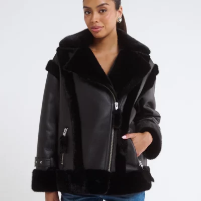 wrangler shearling jacket