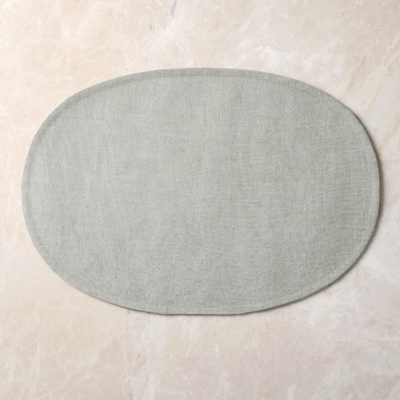 west elm place mat sage green