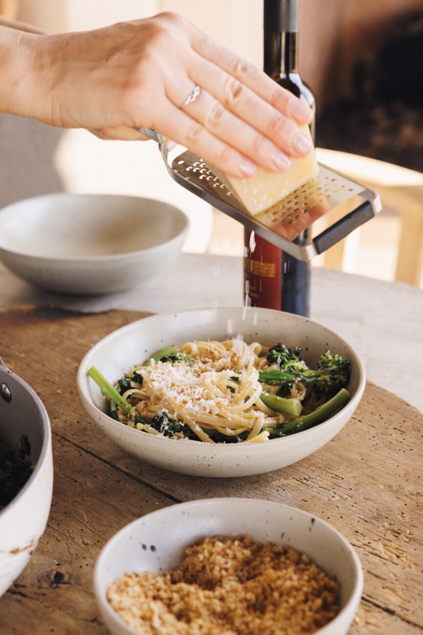Blistered Broccolini Pasta with Garlic, Lemon & Toasted Breadcrumbs