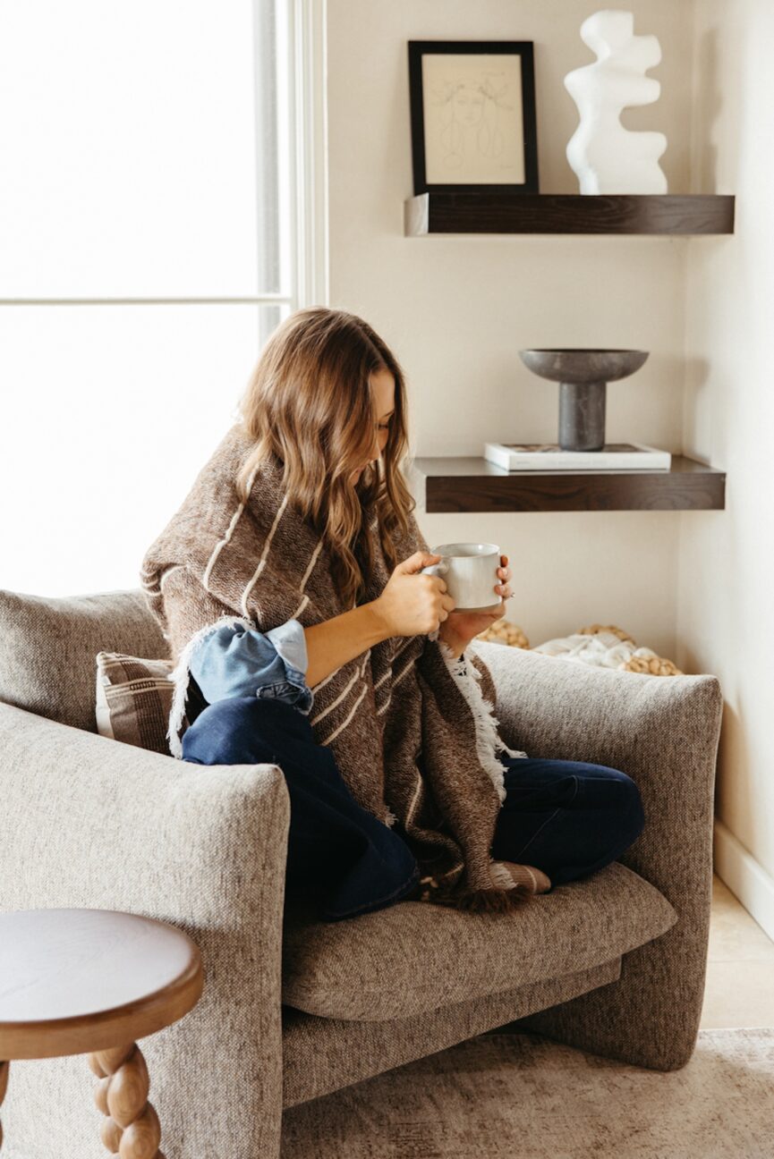 Camille Styles watching cozy movies