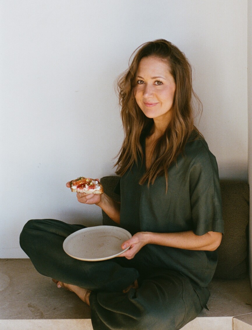 Burrata Toast with Blood Oranges and Pistachios