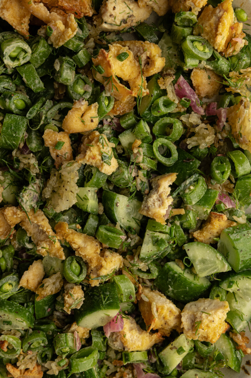 cucumber snap pea salad