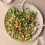 easy cucumber crispy rice salad