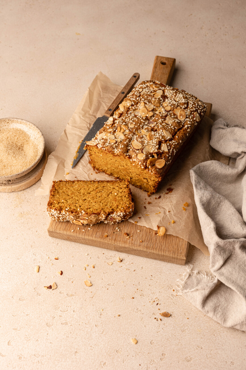 orange almond loaf cake