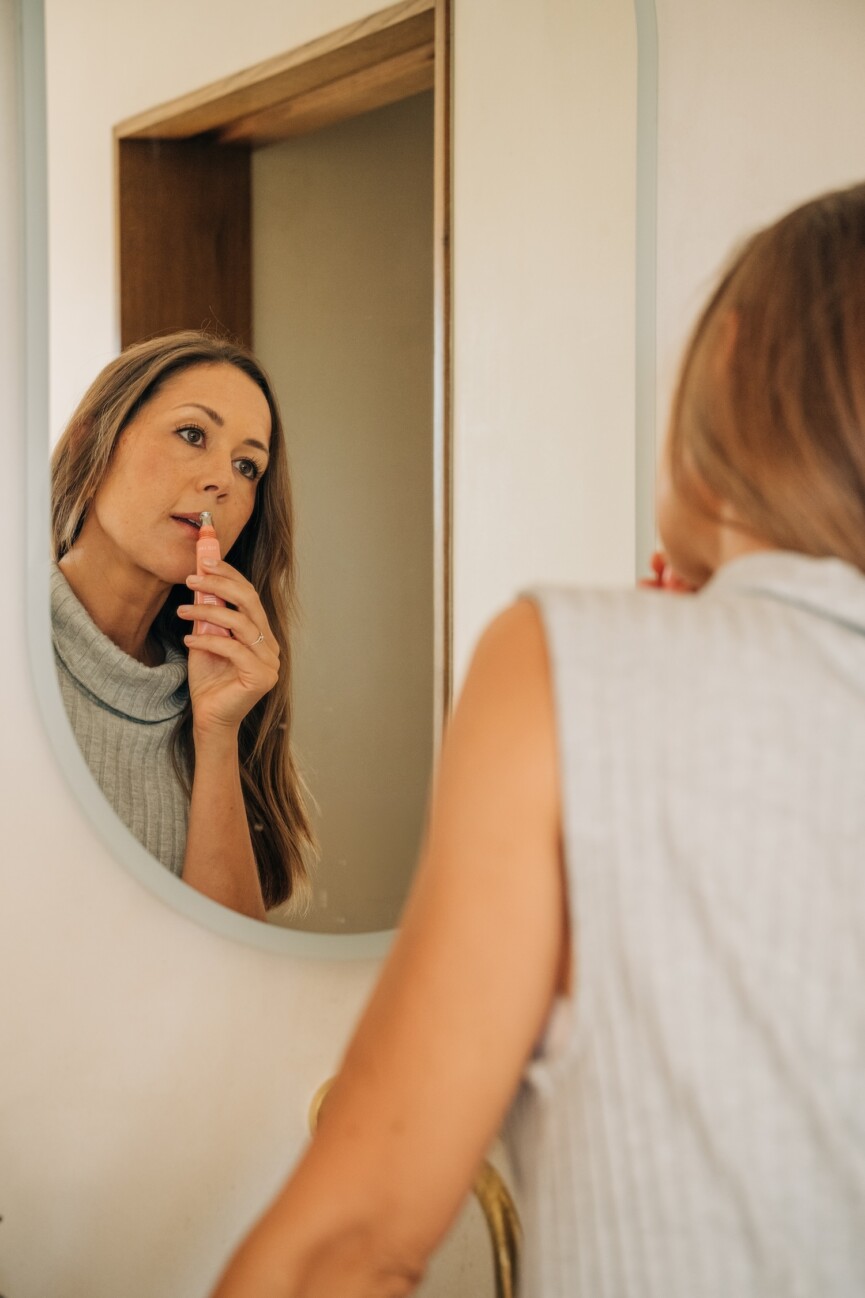 fall self-care rituals-makeup