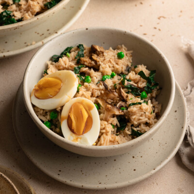 one pot mushroom rice